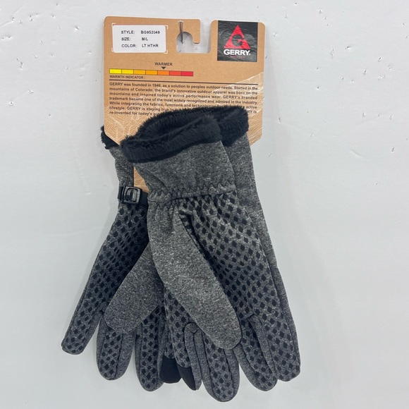 GERRY, GREY COLOR WOMEN’S GLOVES,M/L WATER RESISTANCE,WIND PROOF,COLD PROTECTION - Picture 2 of 16